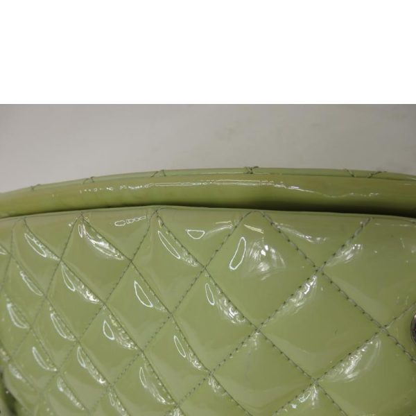 20466 6 Chanel Cocomark Enamel Chain Bag Green