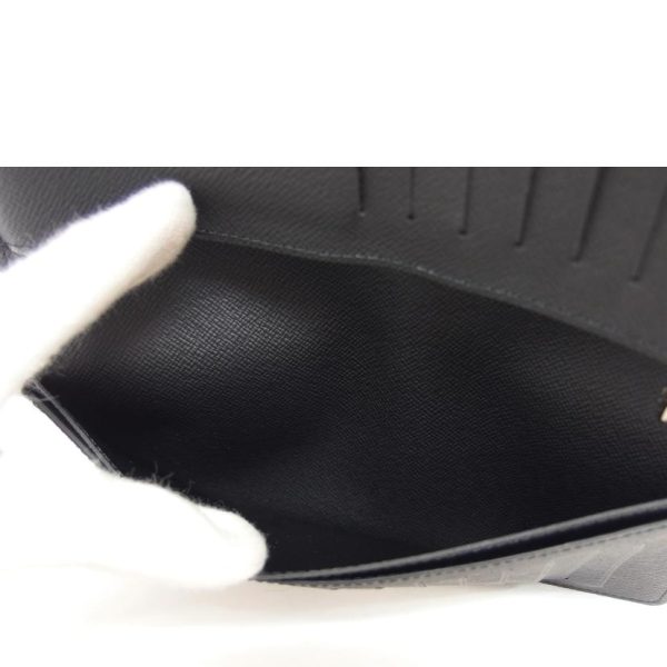 20487 7 Louis Vuitton Portefeuille Braza Taiga Wallet Black