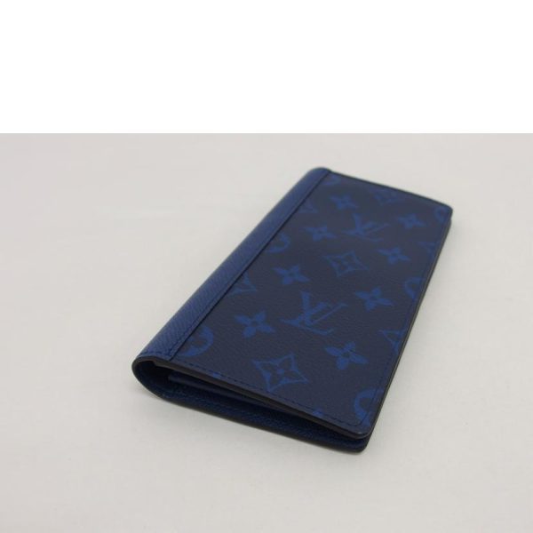 20494 3 Louis Vuitton Portefeuille Brazza Wallet Taigarama Gray