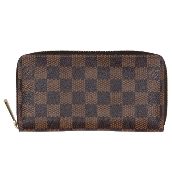 20497 1 Louis Vuitton Old Zippy Damier Wallet Brown