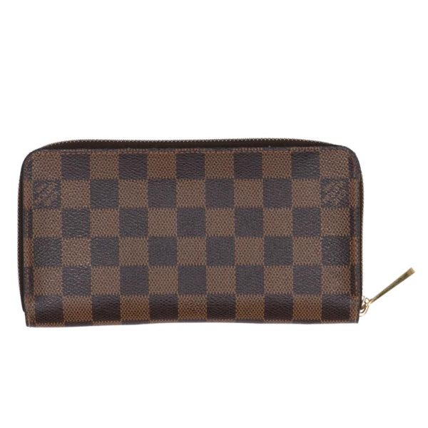 20497 2 Louis Vuitton Old Zippy Damier Wallet Brown