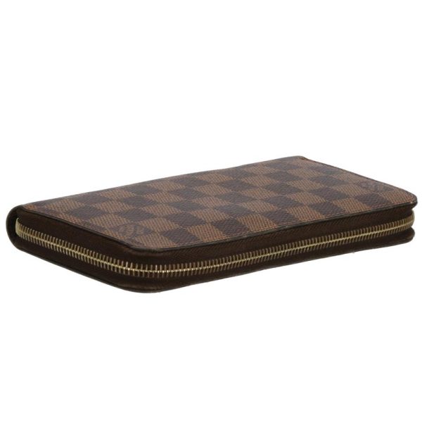 20497 4 Louis Vuitton Old Zippy Damier Wallet Brown