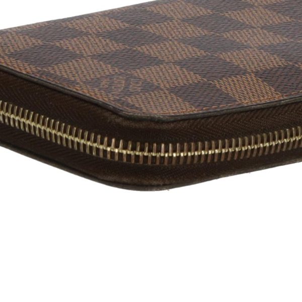 20497 7 Louis Vuitton Old Zippy Wallet Damier Wallet Ebene