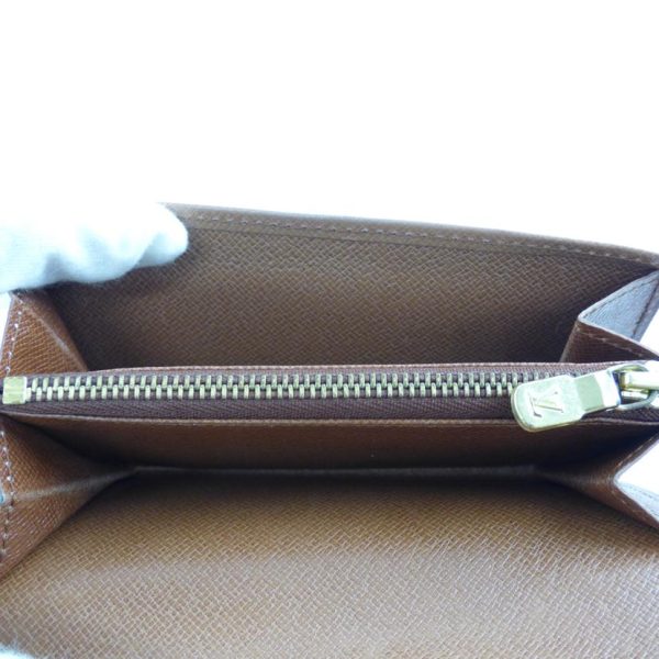 20510 5 Louis Vuitton Portomone Zip Monogram Wallet Brown