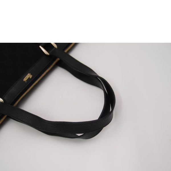 20649 4 Gucci GG Canvas Tote Bag Black