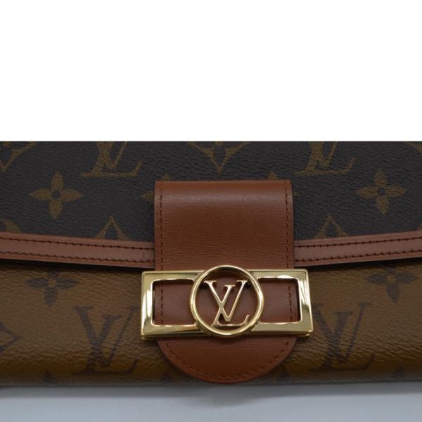 20663 6 Louis Vuitton Sarah Monogram Reverse Wallet Brown