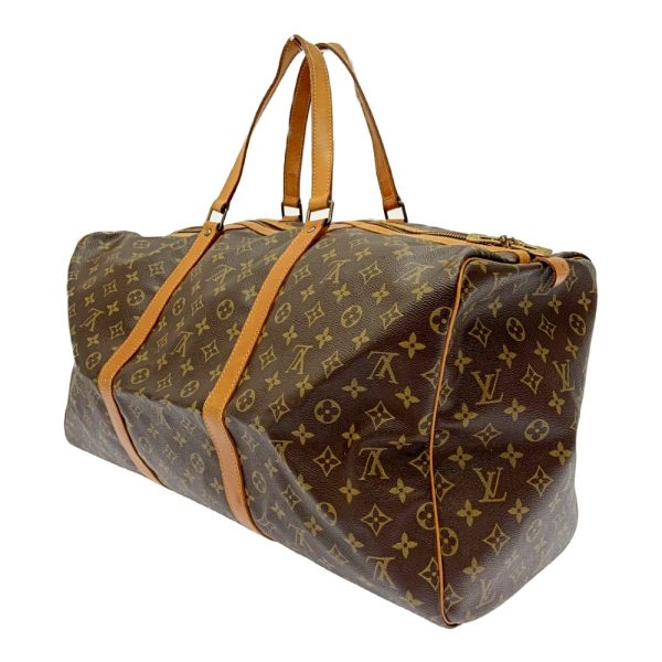 207024 2 Louis Vuitton Monogram Saxophone 55 Boston Bag Brown