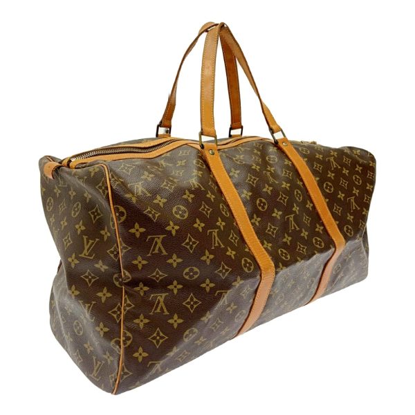 207024 3 Louis Vuitton Monogram Saxophone 55 Boston Bag Brown