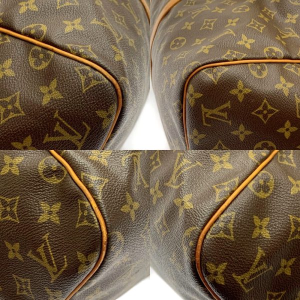 207024 7 Louis Vuitton Monogram Saxophone 55 Boston Bag Brown