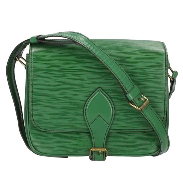 20718 1 Louis Vuitton Cartesier Epi Handbag Borneo Green