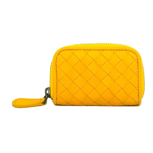 20753 1 Bottega Veneta Intrecciato Coin Case Yellow