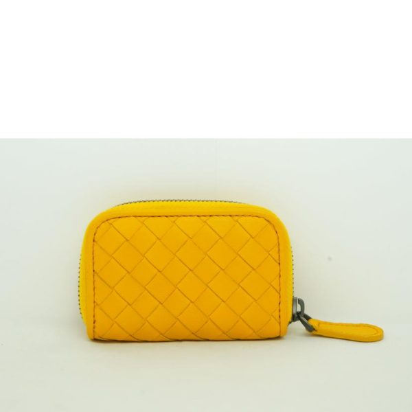 20753 2 Bottega Veneta Intrecciato Coin Case Yellow