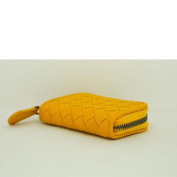 20753 3 Bottega Veneta Intrecciato Coin Case Yellow