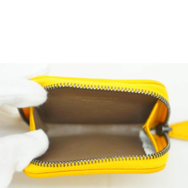 20753 4 Bottega Veneta Intrecciato Coin Case Yellow