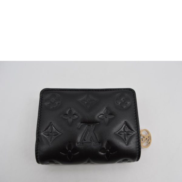 20762 2 Louis Vuitton Roux Wallet Monogram Emboss Noir Black