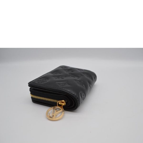 20762 4 Louis Vuitton Roux Wallet Monogram Emboss Noir Black