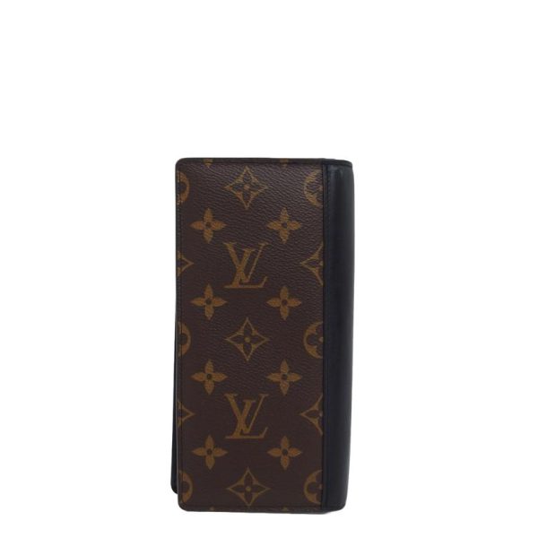 20794 1 Louis Vuitton Brazza Monogram Wallet Black