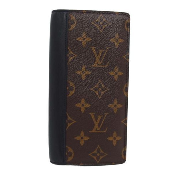 20794 2 Louis Vuitton Brazza Monogram Wallet Black