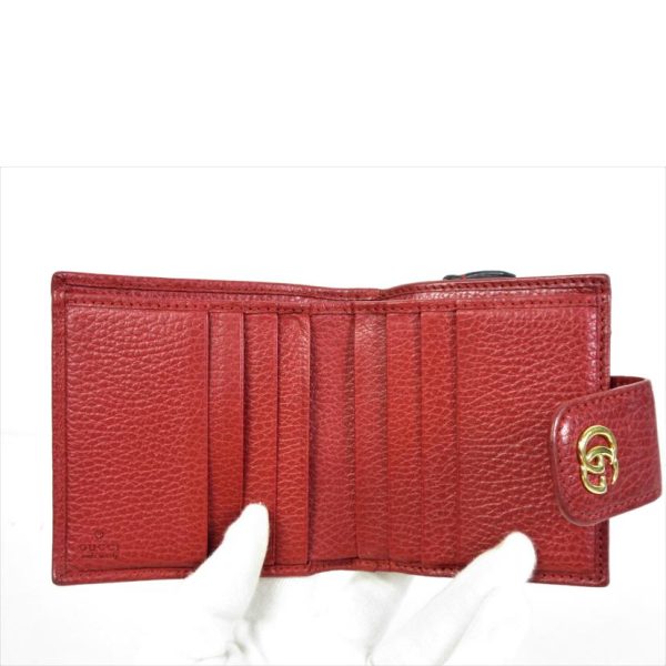 20820 4 Gucci GG Marmont Compact Zip Wallet