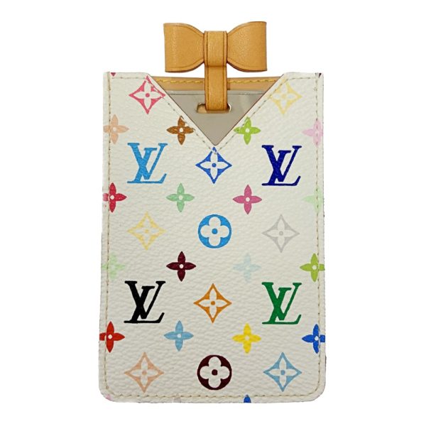 208550 1 LOUIS VUITTON Monogram Multicolor PVC Etuit Miroir Compact Mirror