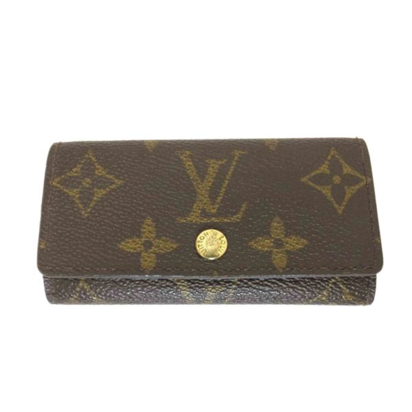 20978 1 Louis Vuitton Multicle 4 Monogram Key Holder Brown