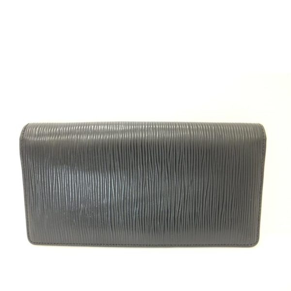 20992 2 Louis Vuitton Portefeuille Brazza Epi Wallet Noir Black