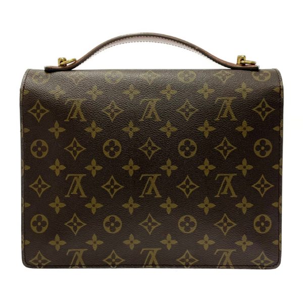 209974 4 LOUIS VUITTON Monogram PVC Monceau 2WAY Business Bag Brown