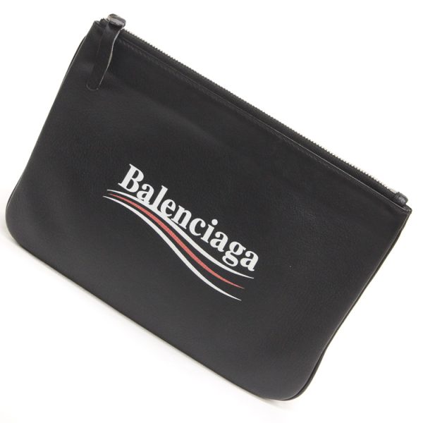 21 3421 01 Balenciaga Everyday Clutch Bag Leather Black