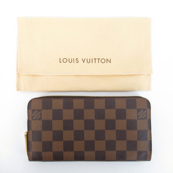 21005083 LOUIS VUITTON Zippy Wallet N60015 Damier Round Zipper Wallet