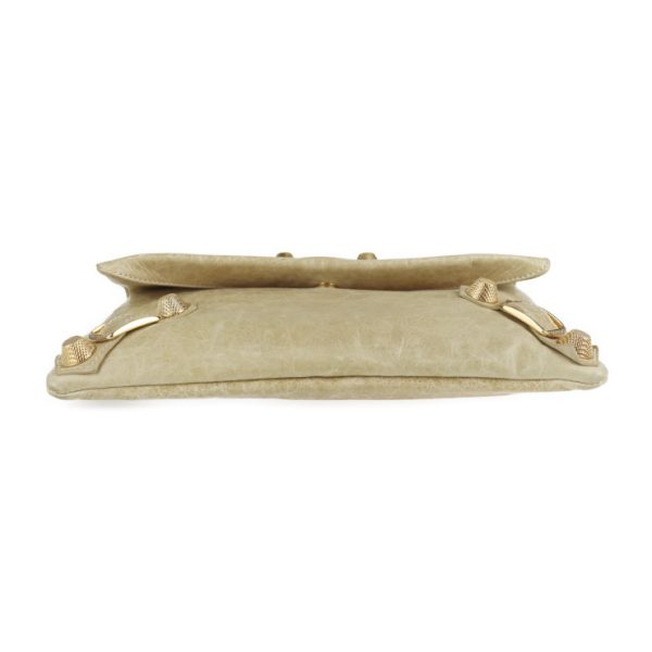 2101073007015 4 Balenciaga Giant Envelope Leather Clutch Bag Beige