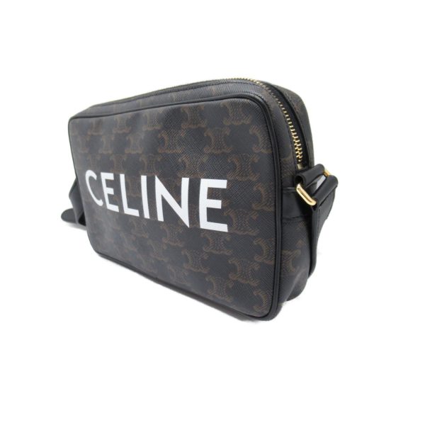 2101217772976 5 Celine Triomphe Canvas Shoulder Bag BlackBrown