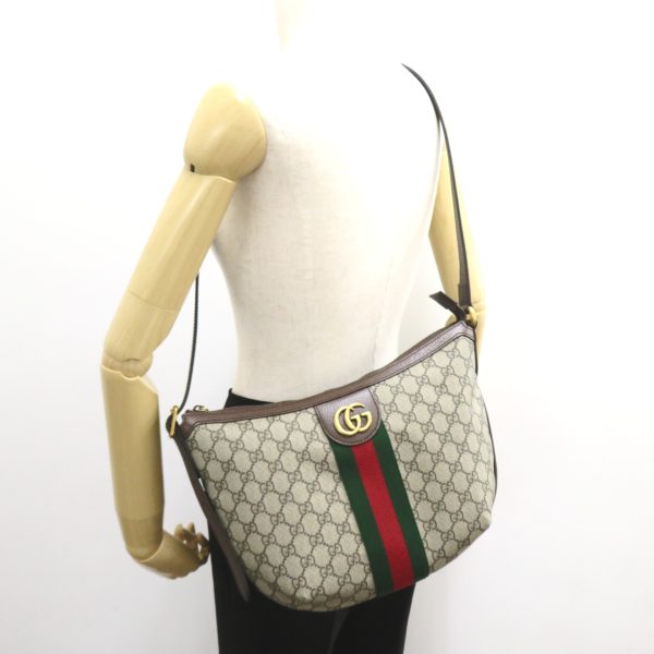 2101218038156 5 Gucci Canvas Shoulder Bag Beige