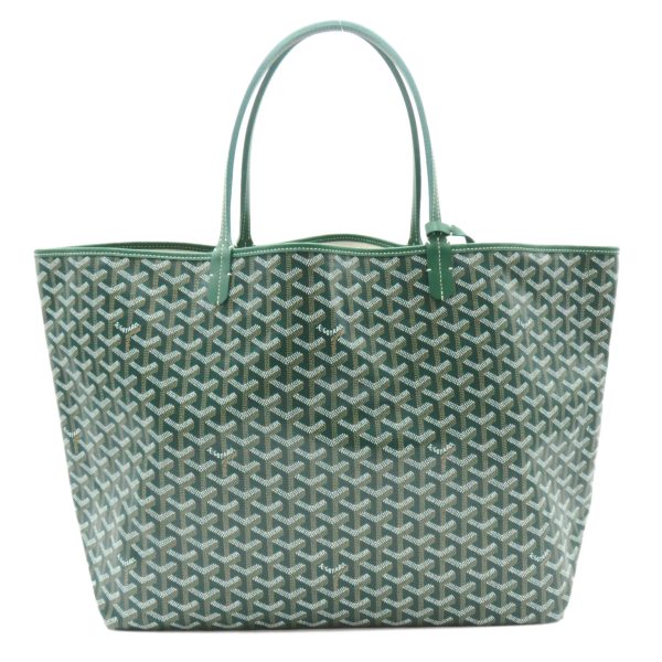 2101218071771 2 Goyard Saint Louis GM Coated Canvas Tote Bag Green