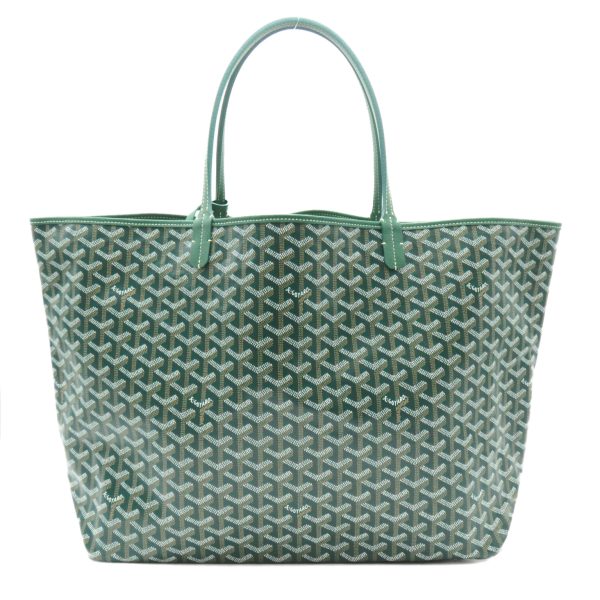 2101218071771 3 Goyard Saint Louis GM Coated Canvas Tote Bag Green