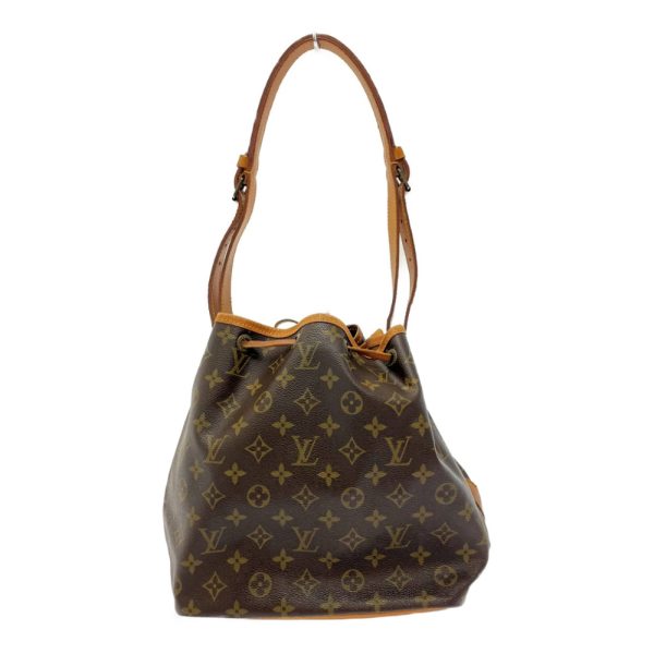 210146 5 LOUIS VUITTON Monogram PVC Petit Noe Shoulder Bag Brown