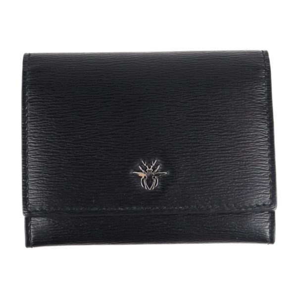 2102043001057 1 Dior Be Black Liege Leather Card Case Black