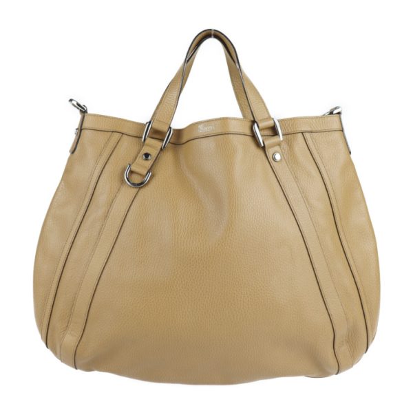 2102123007024 1 GUCCI Handbag Leather Camel