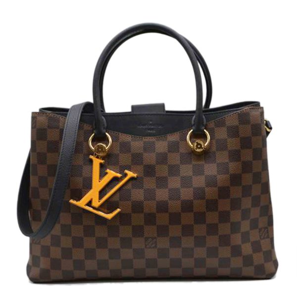 21030 1 Louis Vuitton Riverside Damier Bag Nube Noir