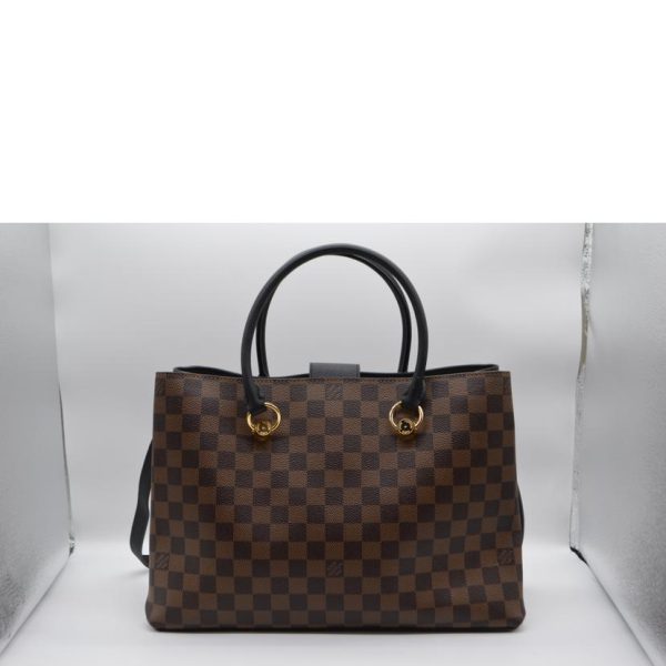 21030 2 Louis Vuitton Riverside Damier Bag Nube Noir