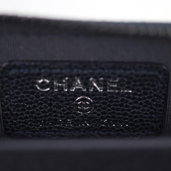 2103023002035 8 Chanel Cocomark Coin Case Leather Dark Navy