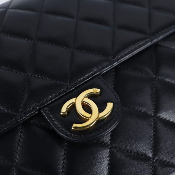 2103041002001 9 Chanel Matelasse Shoulder Bag Push Lock Black