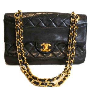 21035 1 Chanel Boy Chanel Chain Shoulder Bag Leather Black