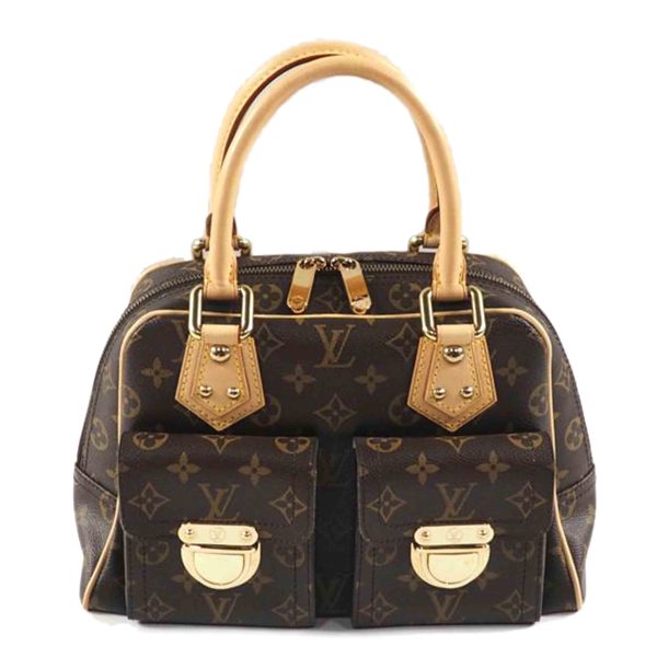 21036 1 Louis Vuitton Manhattan Monogram Handbag Brown