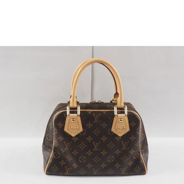 21036 2 Louis Vuitton Manhattan Monogram Handbag Brown