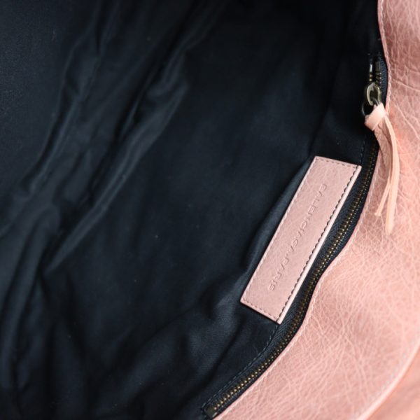 2104093008124 9 Balenciaga The Volk Leather Shoulder Bag Pink