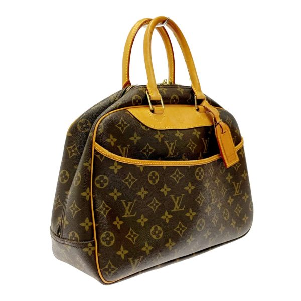 210466 2 LOUIS VUITTON Monogram PVC Deauville Handbag Brown