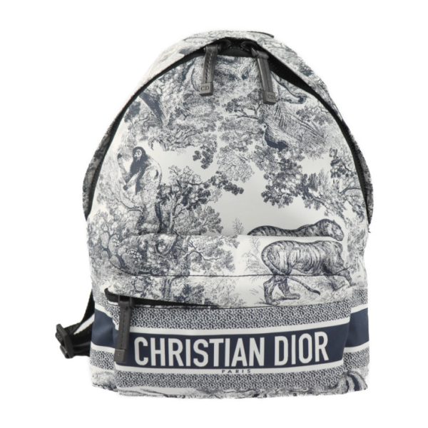 2105111001016 1 Dior Diortravel Nylon Rucksack Light Gray Navy Black