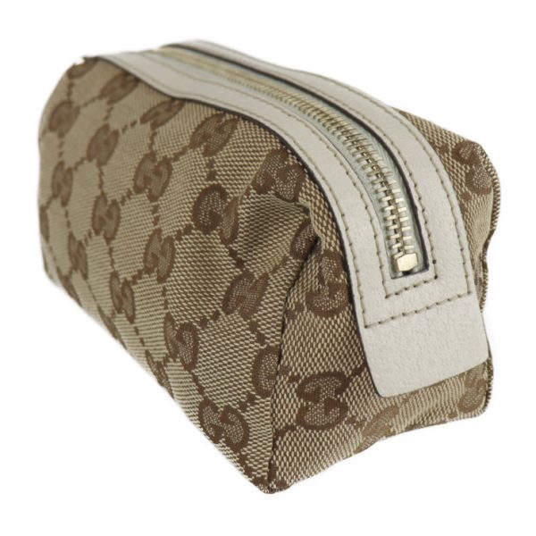 2105123008075 2 GUCCI Pouch GG Canvas Beige Ivory