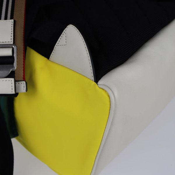 2106013002019 5 Burberry Nylon Leather Rucksack Green Yellow