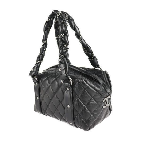 2107103007058 2 Chanel Matelasse Handbag Aged Black Shoulder